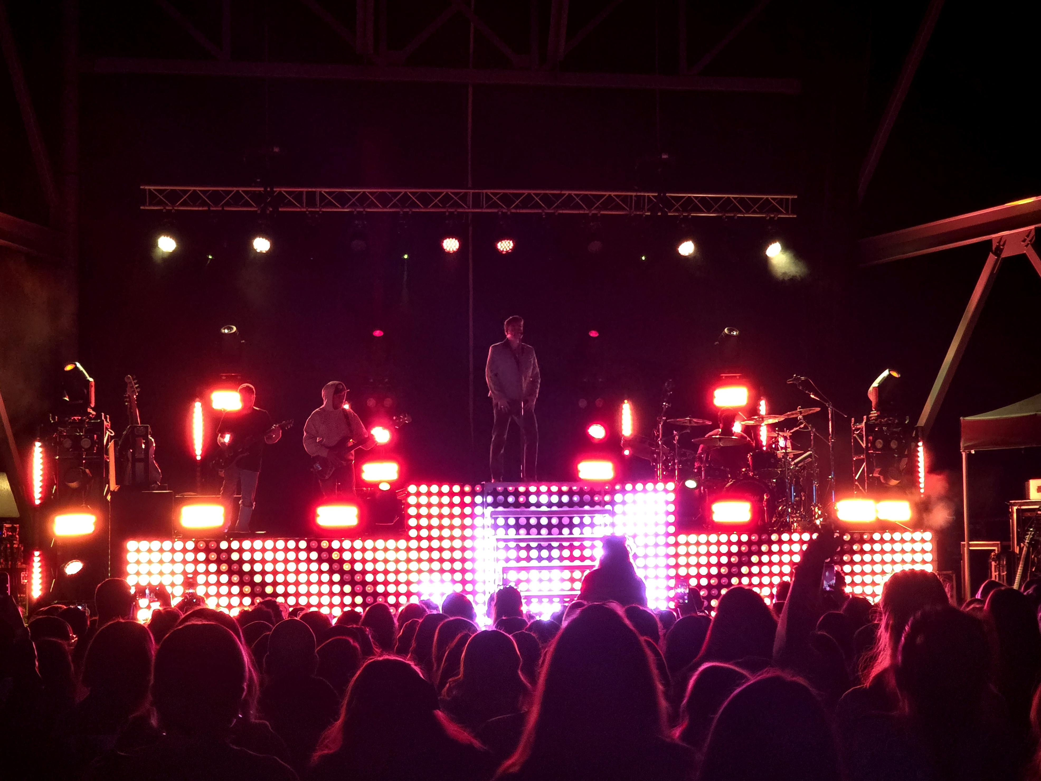 Concert with LED panel lighting